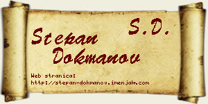 Stepan Dokmanov vizit kartica
